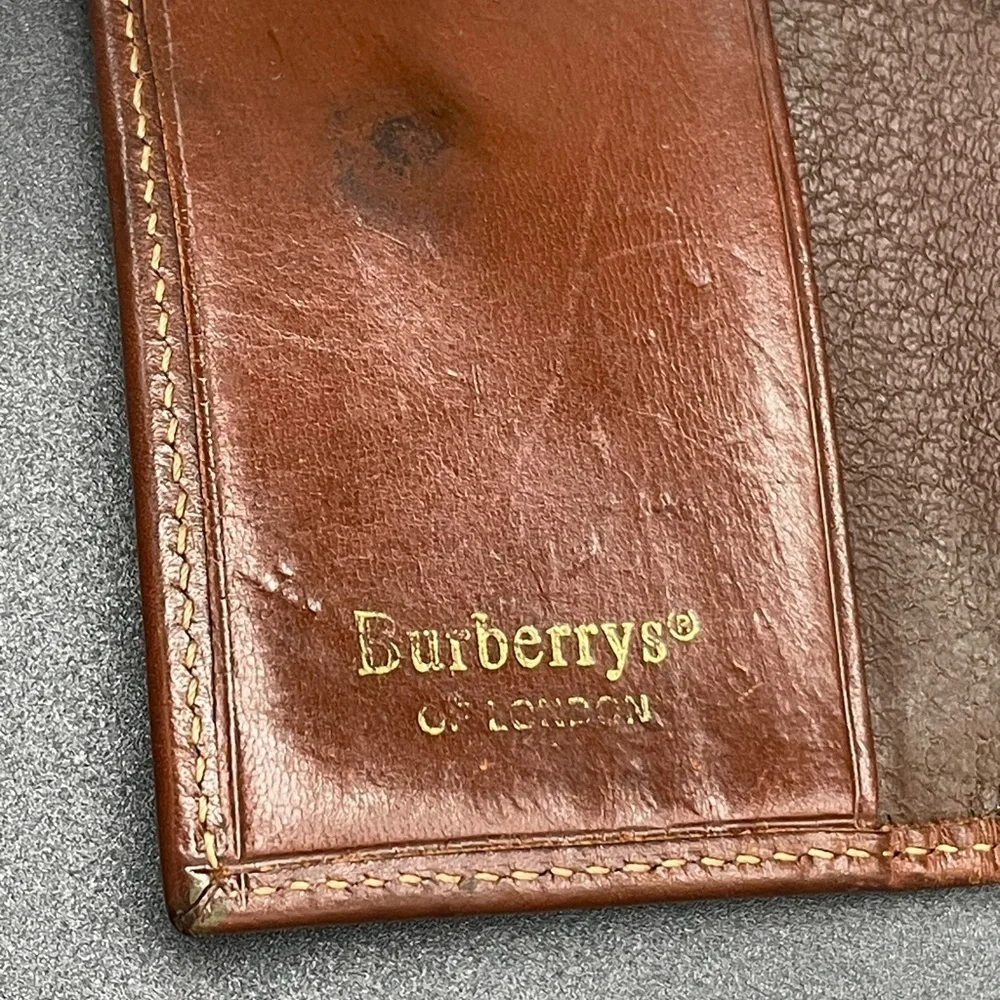 Rare Burberry Vintage Green Novacheck with Horse Pattern Key Holder